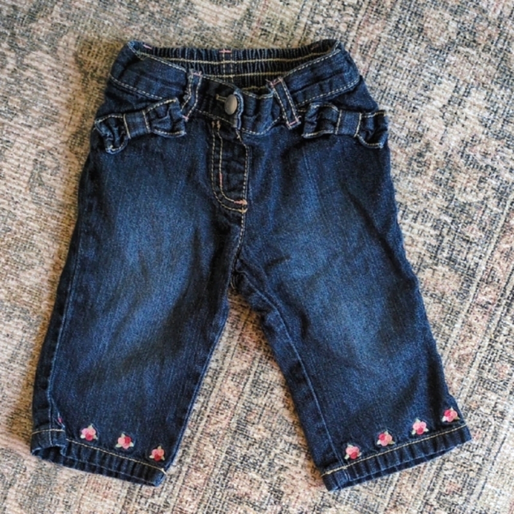 Vintage Gymboree Jeans with Floral Accents